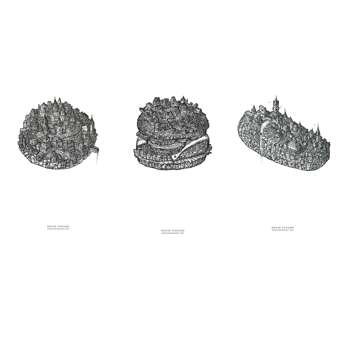 Kitchen Art Trio – 3 Posters (30×40 cm)