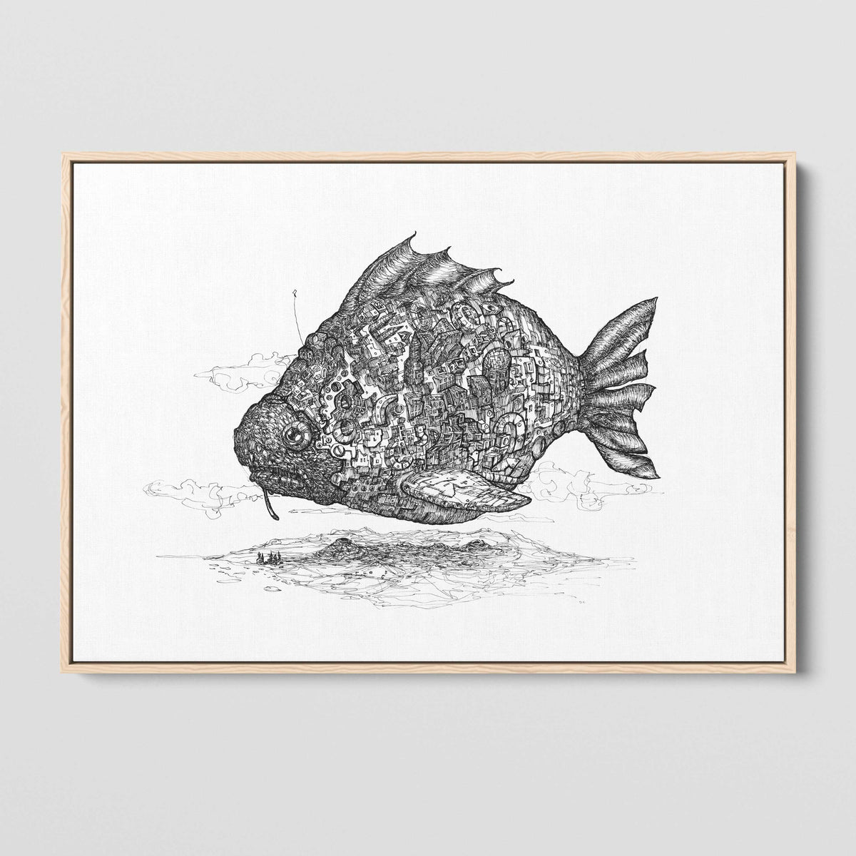 Floating Steam Punk Fish City