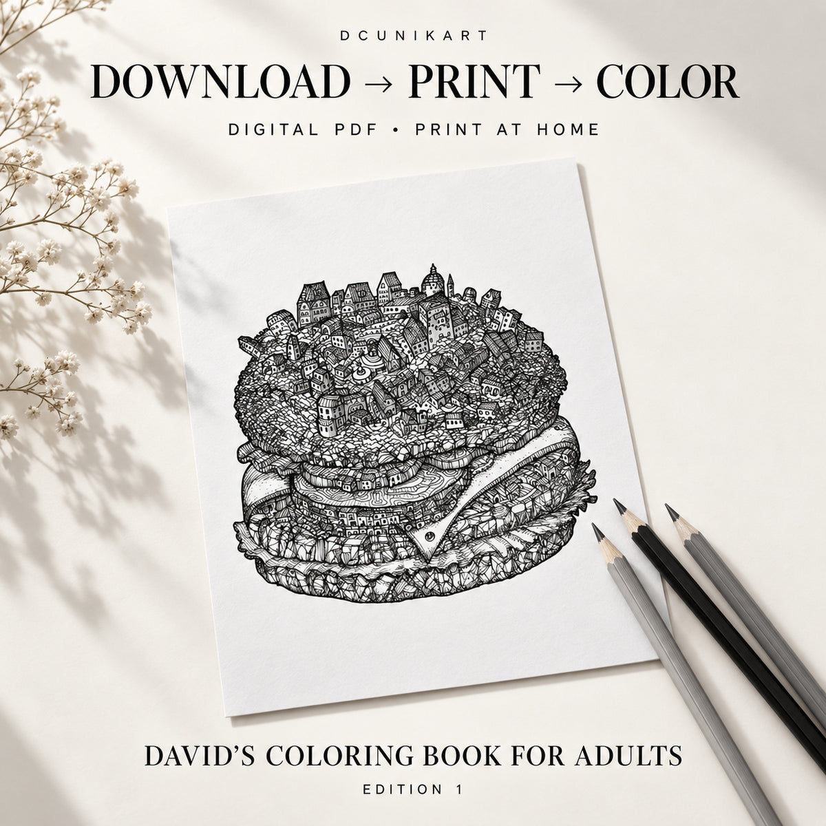 David's Coloring Book for Adults – Edition 1